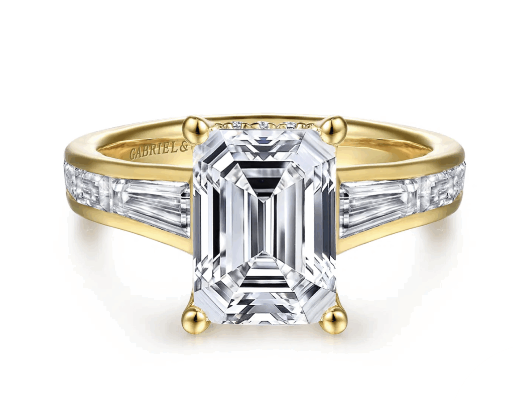 Yellow gold diamond rings DeVons